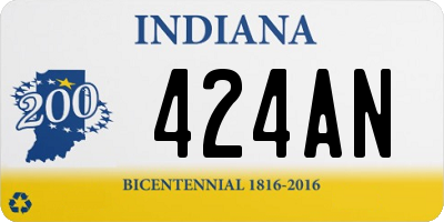 IN license plate 424AN