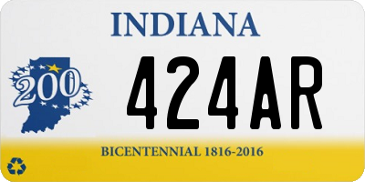 IN license plate 424AR