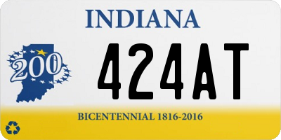 IN license plate 424AT