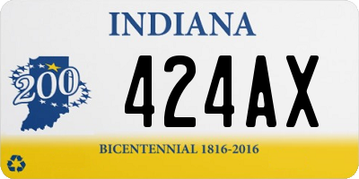 IN license plate 424AX