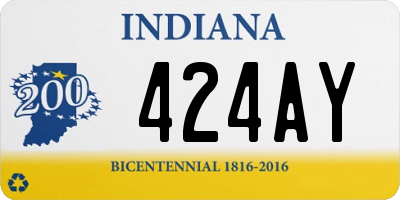 IN license plate 424AY