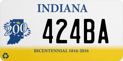 IN license plate 424BA