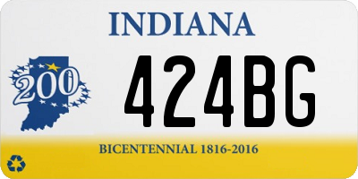 IN license plate 424BG