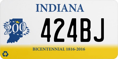 IN license plate 424BJ