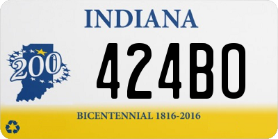 IN license plate 424BO