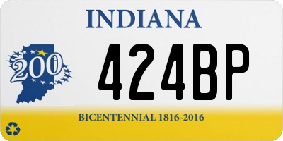 IN license plate 424BP