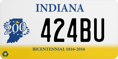 IN license plate 424BU