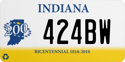 IN license plate 424BW