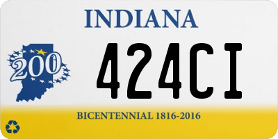 IN license plate 424CI