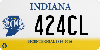 IN license plate 424CL