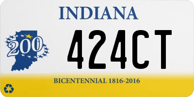 IN license plate 424CT