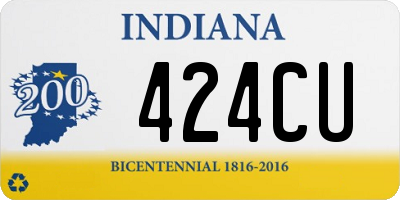 IN license plate 424CU