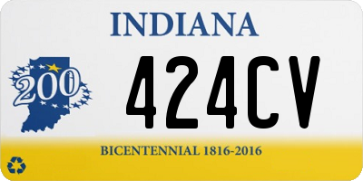 IN license plate 424CV