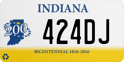 IN license plate 424DJ