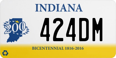 IN license plate 424DM