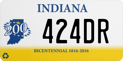 IN license plate 424DR