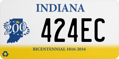 IN license plate 424EC