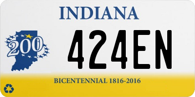 IN license plate 424EN