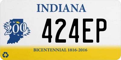 IN license plate 424EP