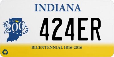 IN license plate 424ER