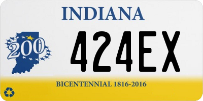 IN license plate 424EX