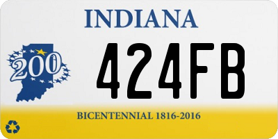 IN license plate 424FB