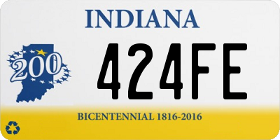 IN license plate 424FE