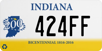 IN license plate 424FF