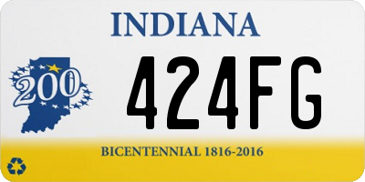 IN license plate 424FG