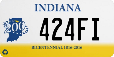 IN license plate 424FI