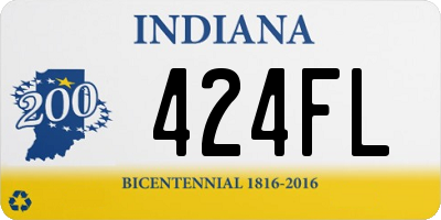 IN license plate 424FL