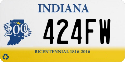 IN license plate 424FW