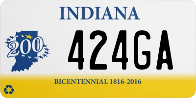 IN license plate 424GA