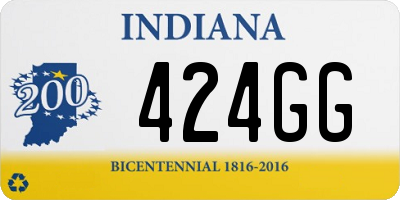 IN license plate 424GG