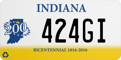 IN license plate 424GI