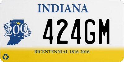 IN license plate 424GM