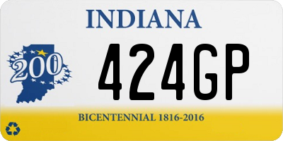 IN license plate 424GP