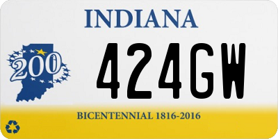 IN license plate 424GW