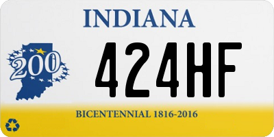 IN license plate 424HF