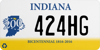 IN license plate 424HG