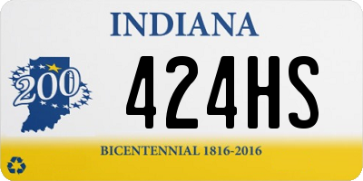 IN license plate 424HS