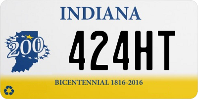 IN license plate 424HT