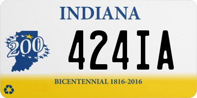 IN license plate 424IA