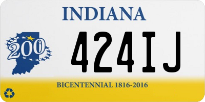 IN license plate 424IJ