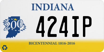 IN license plate 424IP