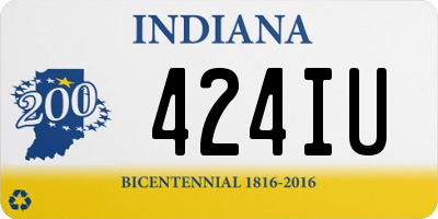 IN license plate 424IU