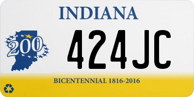 IN license plate 424JC