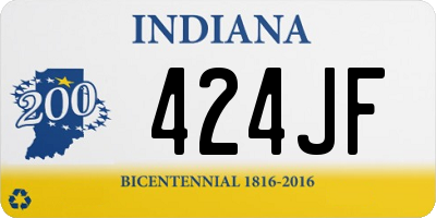 IN license plate 424JF