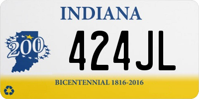 IN license plate 424JL