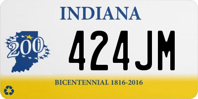 IN license plate 424JM